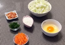 包菜胡萝卜鸡蛋煎饼的做法图解